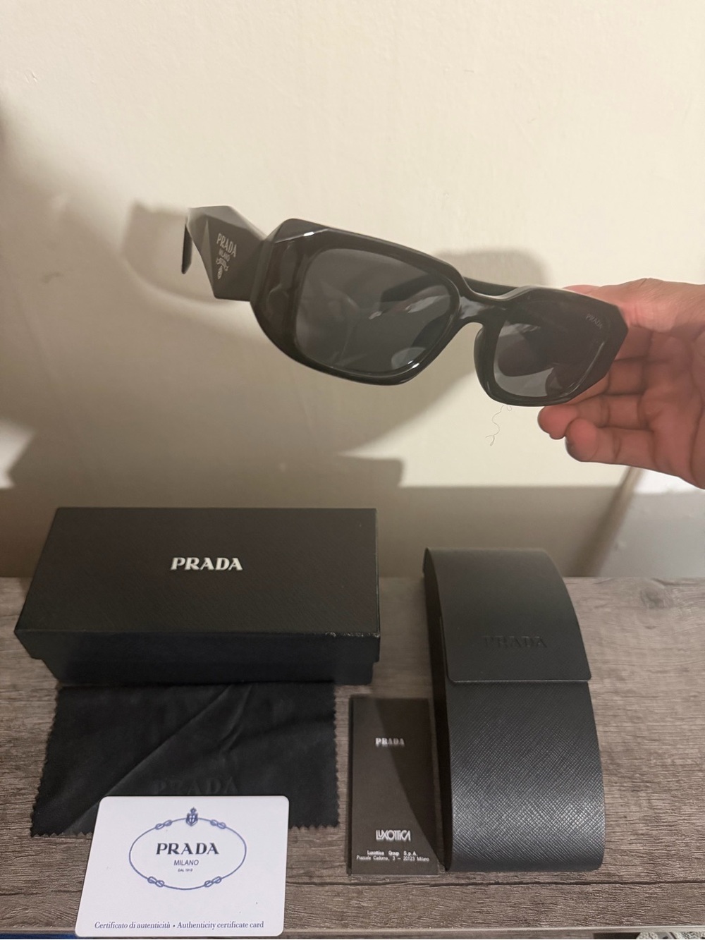 Prada Black Sunglasses with Accessories - Picture 5 of 7